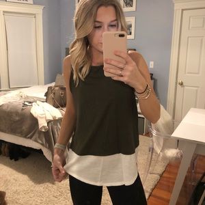 Banana Republic Colorblock Cotton Tank